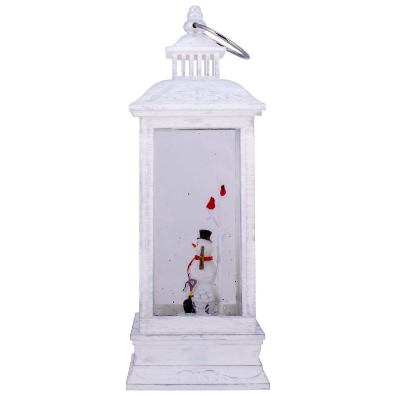 DEMDACO LED Snowman Winter White 12 x 4 Acrylic Christmas Musical Lantern Figurine - Image 4
